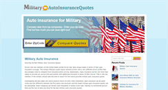 Desktop Screenshot of militaryautoinsurancequotes.com